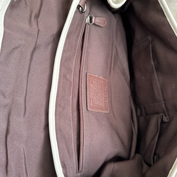 Coach Soho Cream Leather Large Buckle Flap Satchel Bag and matching wallet - Picture 5 of 5